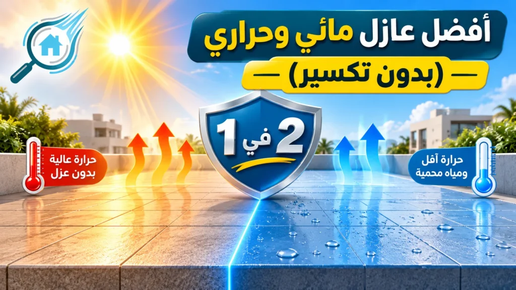 أفضل عازل مائي وحراري للأسطح
