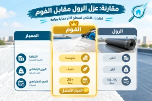 أفضل عزل الرول أم الفوم