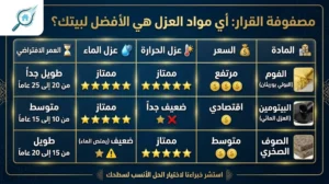 أنواع مواد عزل الأسطح