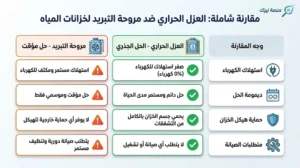 العزل الحراري أم مروحة التبريد