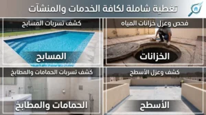 تغطية شاملة لمنزلك أو منشأتك أين يتم فحص التسربات؟