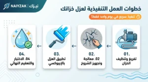 خطوات العمل ماذا يحدث فعلاً داخل الخزان؟