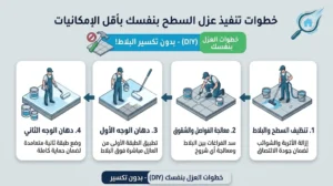 خطوات تنفيذ عزل السطح