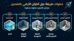 خطوات طريقة عزل الخزان الارضي