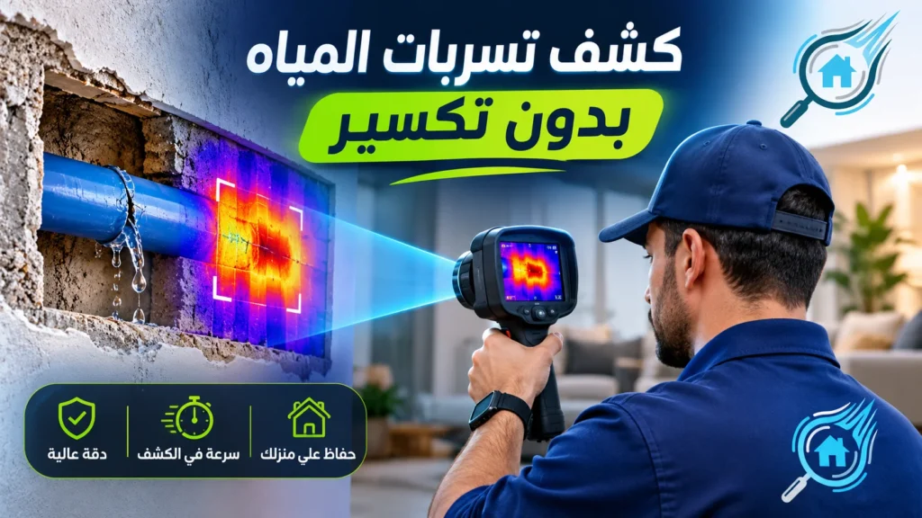 شركة كشف تسربات المياه شرق وغرب الرياض