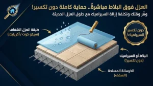عزل الأسطح المبلطة
