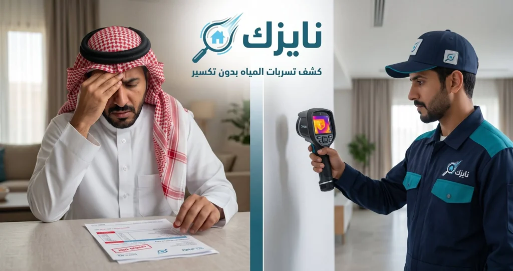 كشف تسربات المياه شرق الرياض
