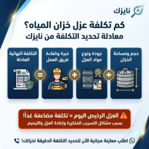 كم تكلفة عزل خزان المياه؟