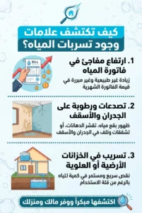 كيف تكتشف علامات وجود تسربات المياه في منزلك