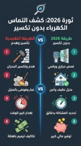 كيف يتم فحص التماس الكهرباء بدون تكسير