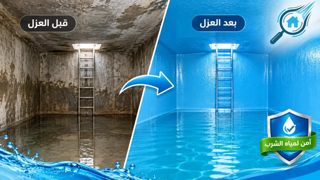 مواد عزل خزانات المياه من الداخل